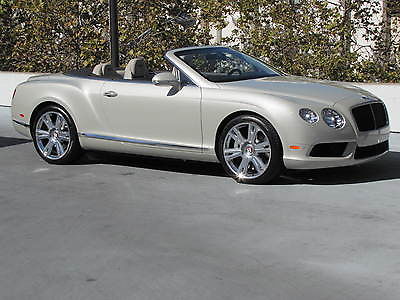 Bentley : Continental GT C V8 Mulliner in White Sand with low miles! BENTLEY CONTINENTAL GTC V8 CONVERTIBLE LOW MILES WHITE