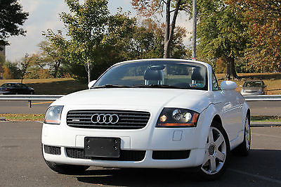 Audi : TT Base Convertible 2-Door 2002 audi tt quattro convertible 6 speed manual 225 hp white 66 xxx miles awd