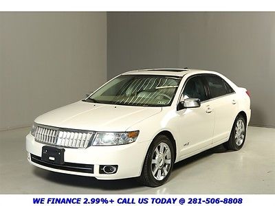 Lincoln : MKZ/Zephyr MKZ AWD 2009 lincoln mkz awd sunroof pearl white 57 k low miles xenons pdc alloys wood