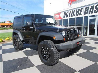 Jeep : Wrangler BRAND NEW CUSTOM WHEELS AND TIRES!!!! 4 wd 2 dr sport low miles suv manual gasoline 3.6 l v 6 cyl black