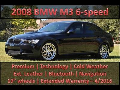 BMW : M3 Sedan 6-speed 2008 e 90 m 3 sedan 6 mt jerez on ext novillo black warranty