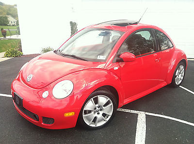 Volkswagen : Beetle-New Turbo Sport Hatchback 2D 2002 red vw beetle turbo sport only 74 k miles beautiful condition