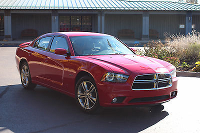 Dodge : Charger AWD R/T Plus 2013 dodge charger r t plus sedan 4 door 5.7 l awd leather gps triple coat red