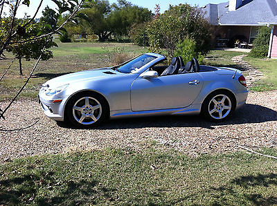 Mercedes-Benz : SLK-Class AMG wheels and rear spoiler 2007 slk 350 with amg handling package silver very good condition