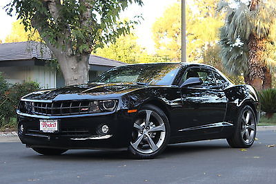 Chevrolet : Camaro LT Coupe 2-Door 2013 like new rs package 5 speed manual black on black on star navigation