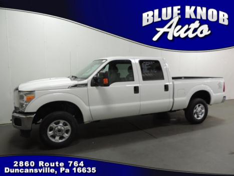 Ford : F-250 XLT financing 4x4 crew cab tow package bed liner sync alloys cd a/c cruise xlt white