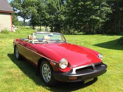 MG : MGB MK IV Convertible 2-Door 1979 mgb carmine red excellent condition 100 rust free