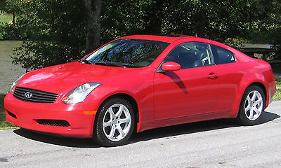 Infiniti : G35 Coupe LTHR 2003 infiniti g 35 coupe lthr laser red with bose 220 watt audio system