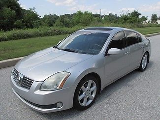 Nissan : Maxima 3.5 SE 2005 silver moonroof leather heated seats and steering wheel alloys