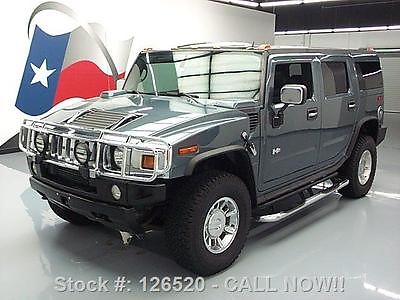 Hummer : H2 SUNROOF 4X4 2005 hummer h 2 lux 4 x 4 6 pass htd leather sunroof 84 k