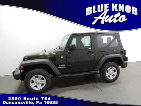 Jeep : Wrangler Sport financing available 4x4 2 door soft top cruise control a/c cd aux port green