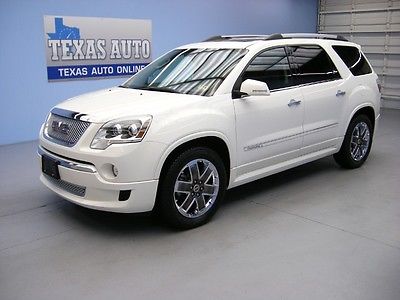 GMC : Acadia DENALI NAV WE FINANCE!! 2011 GMC ACADIA DENALI ROOF NAV HEAT COOLED LEATHER BOSE TEXAS AUTO