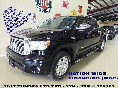 Toyota : Tundra Limited TRD 2012 tundra crewmax limited trd 4 x 2 nav back up htd lth jbl b t 22 k we finance