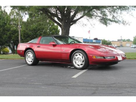 Chevrolet : Corvette 40 th anniversary 80 k miles glass roof bose tan leather car fax dark red