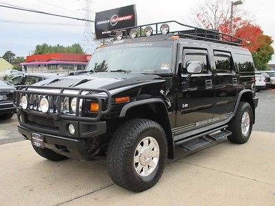 Hummer : H2 Base Sport Utility 4-Door FREE SHIPPING WARRANTY CLEAN CARFAX UPGRADES OFF ROAD 4X4 LOW MILE CHEAP RARE