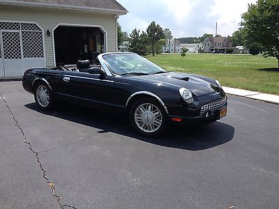 Ford : Thunderbird w/ Sumptuous Custom Leather Interior in Teal. 2002 black tie edition ford thunderbird