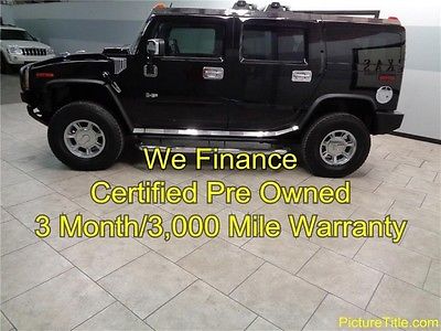Hummer : H2 SUV AWD 05 h 2 awd leather tv dvd chrome heated seats certified warranty we finance texas
