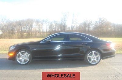 Mercedes-Benz : CLS-Class CLS550 CLS- Class 550 Used Turbo AMG black on black sedan nav sunroof inspected  5.5