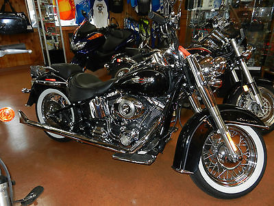 Harley-Davidson : Softail 2007 harley davidson flstn deluxe black chrome