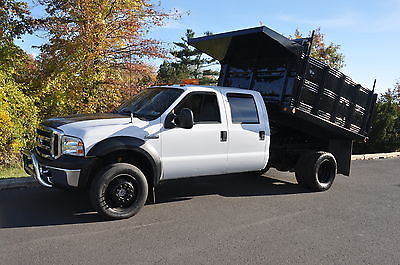 Ford : F-450 xl crew cab 2007 ford f 450 4 x 4 powerstroke diesel dump truck crew cab clean l k