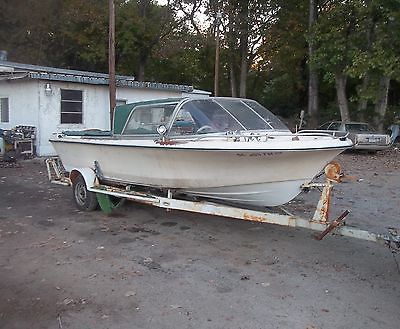 1968 Aristo Craft 19 Foot Boat For Parts Or Resteration