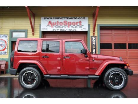 Jeep : Wrangler 4WD 4dr Free 2012 deep cherry red crystal pearl jeep wrangler sahara arctic fully loaded l k