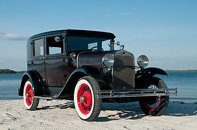 Ford : Model A Deluxe 1930 model a ford deluxe fordor blindback 170 b