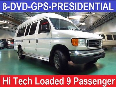 Ford : E-Series Van PRESIDENTIAL First Class Presidential, 8 DVD,GPS,Custom Conversion Van 9 Passenger