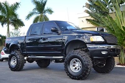 Ford : F-150 Lariat 4x4 2003 f 150 f 150 crew cab lifted lariat florida 4 x 4 4 wd leather fabtech 73 k