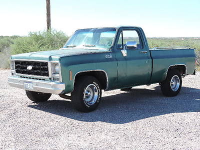 Chevrolet : C-10 Shortwide 1979 c 10 pickup truck deluxe street rod project original solid nice chevy