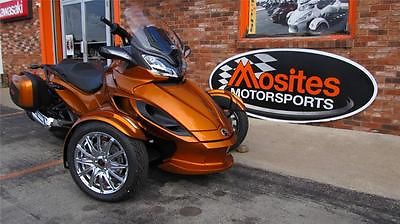 Can-Am : Spyder ST Limited NEW 2014 Can-Am ST Limited SE5 in Cognac. Color Matched Rigid Saddle Bags & More