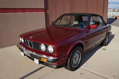 BMW : 3-Series 325iC 1990 bmw 325 ic conv red low miles 137 k