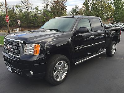 GMC : Sierra 2500 Denali Crew Cab Pickup 4-Door 2011 gmc sierra 2500 hd denali crew cab pickup 6.6 l v 8 black 37 k miles mint