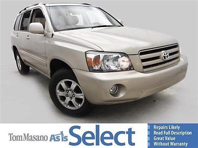 Toyota : Highlander 4WD V6 w/3rd Row 2007 toyota highlander w 3 rd row 31070 a as is