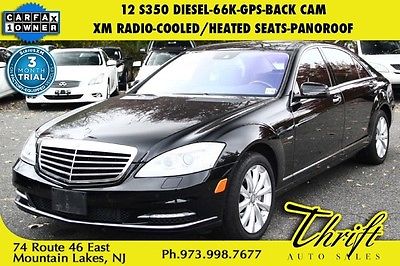 Mercedes-Benz : S-Class S350 BlueTEC 12 s 350 diesel 66 k gps back cam xm radio cooled heated seats panoroof