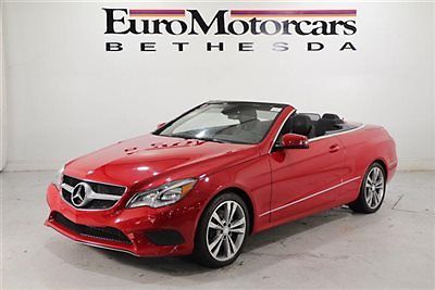 Mercedes-Benz : E-Class 2dr Cabriolet E350 RWD convertible mars red black top leather 15 low miles mileage e class cabriolet md