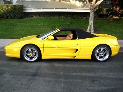 Ferrari : 355 6-Speed Spider 1996 ferrari f 355 spider yellow 6 speed serviced 38 k miles 49 950