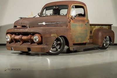 Ford : F-100 1952 ford f 100 sport bed truck custom rust patina v 8 350