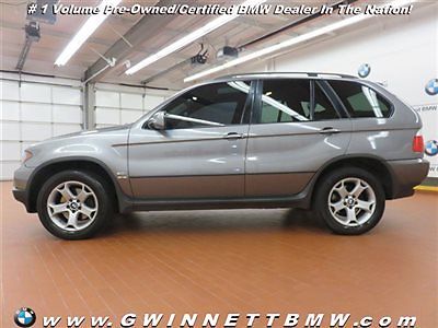 BMW : X5 3.0i 3.0 i low miles 4 dr suv automatic gasoline 3.0 l straight 6 cyl sterling grey met