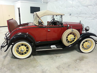 Ford : Model A 2-door 1931 ford model a deluxe roadster convertible with rumble seat