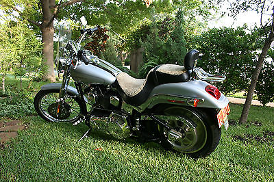 Harley-Davidson : Softail this harley was imported from mexico. silver, exelent conditions,