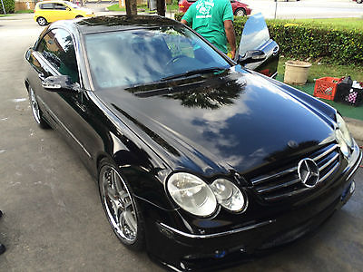 Mercedes-Benz : CLK-Class Base Coupe 2-Door 2005 mercedes benz clk 500 base coupe 2 door 5.0 l 19 wheels black on black