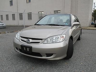 Honda : Civic EX 2005 honda civic ex 4 dr 97 k auto 1.7 l i 4 mpi ac all pwr sunroof clean pa title