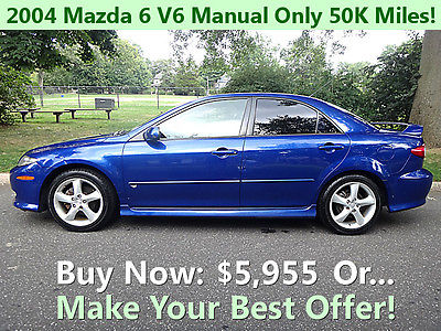 Mazda : Mazda6 V6 Sport 2004 mazda mazda 6 4 door sedan sport v 6 3.0 l 220 hp stick shift manual low miles
