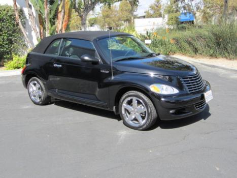 Chrysler : PT Cruiser 2dr Converti GT CONVERTIBLE 15K ACTUAL 1-OWNER MILES!! H.O. TURBO TRIPLE BLACK IN SO CAL