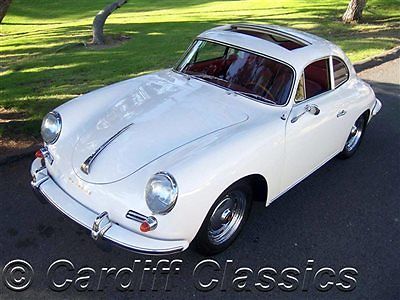 Porsche : 356 356B T5 1600 1961 356 sunroof coupe c o a restored w original pan 2 owner california car