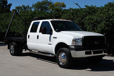 Ford : F-350 XL 4X4 6.0 l diesel cc drw oil field winch gooseneck flat bed one owner extra clean