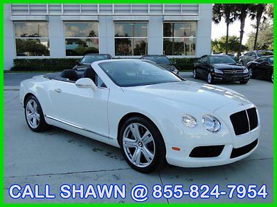 Bentley : Continental GT 144 MONTH FINANCING!!, WE SHIP, WE EXPORT, GTC!!! 2014 bentley continental gtc convertible v 8 white blueleather bluetop l k