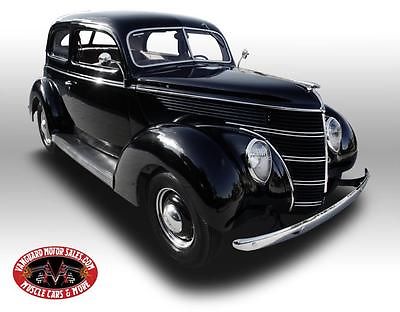 Ford : Other 1938 ford sedan black steel rare restored gorgeous