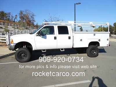 Ford : F-350 XLT CREW 4X4  Ford F350 Crew 4x4 Utility Bed,PERFECT CHASE TRUCK, WORK OR?